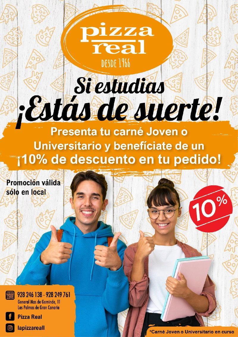 DESCUENTO EN PIZZA REAL