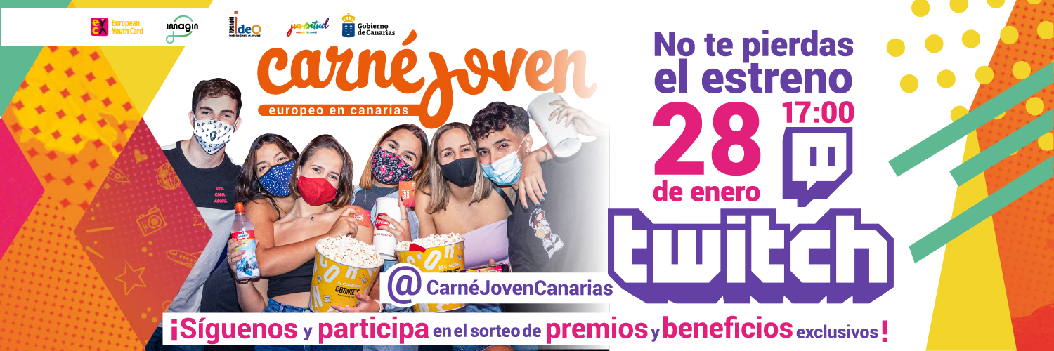 EL CARNÉ JOVEN ESTRENA CANAL DE TWITCH 