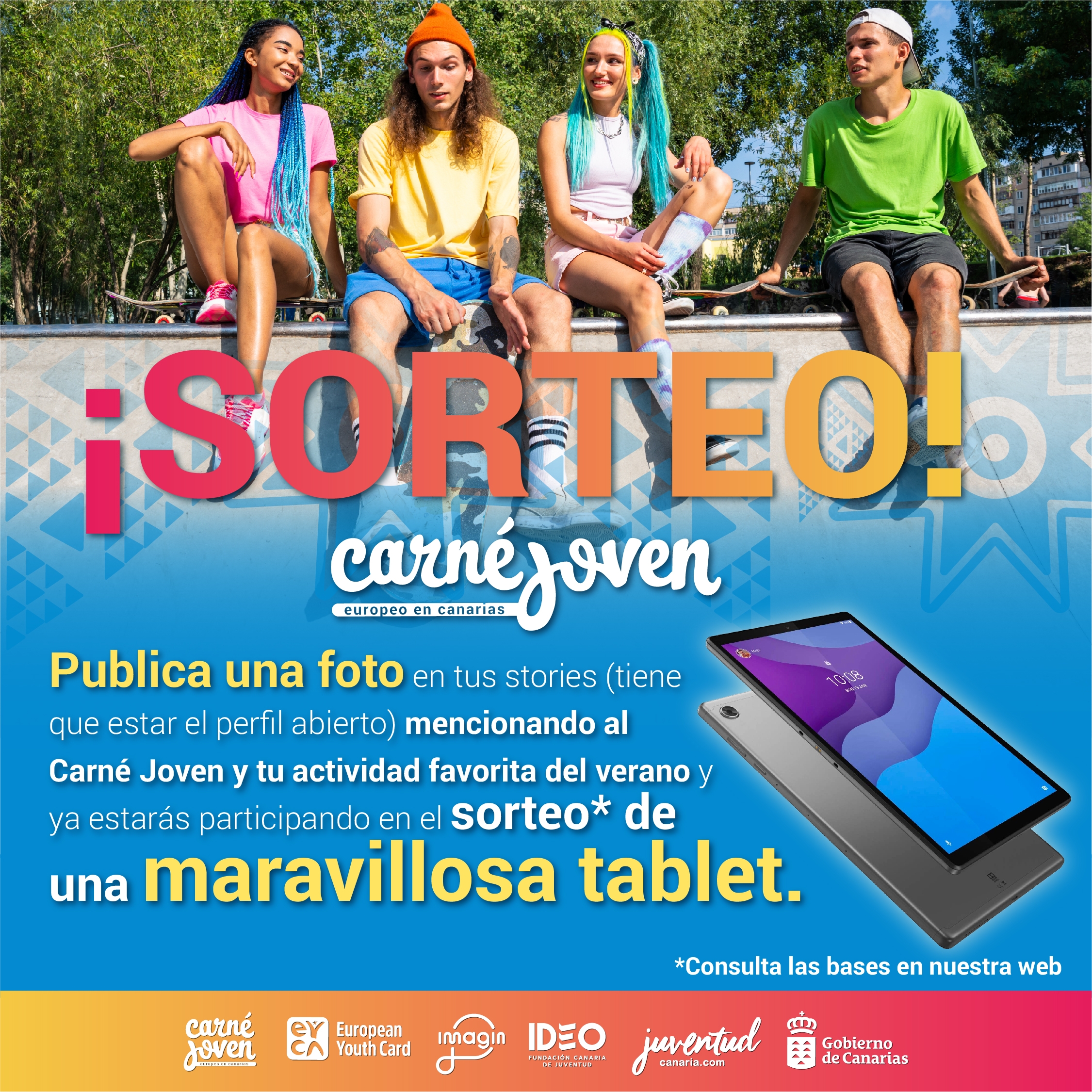 Sorteo de una tablet por el Día de la Juventud 