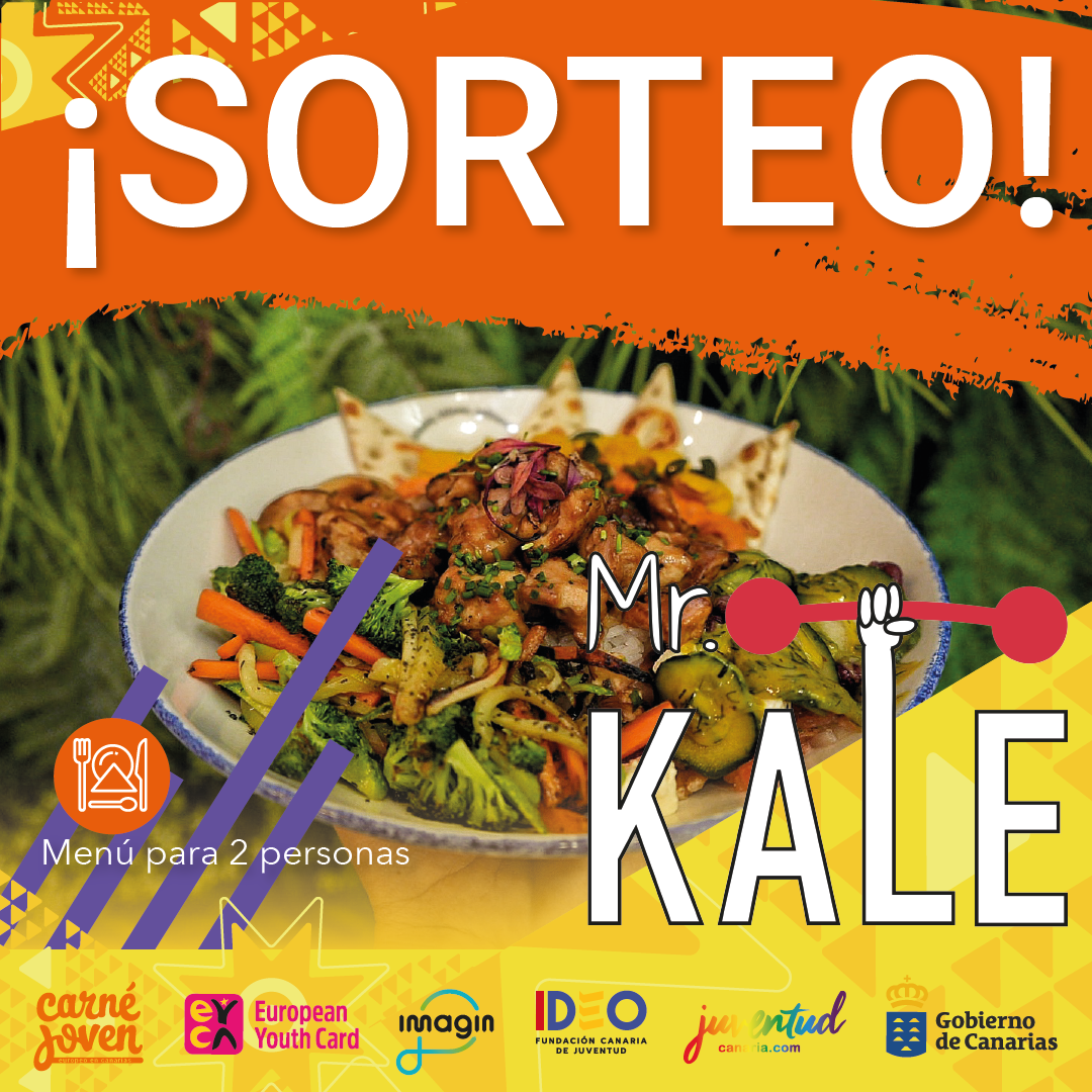 Sorteo de Menú para dos personas en Mr. Kale